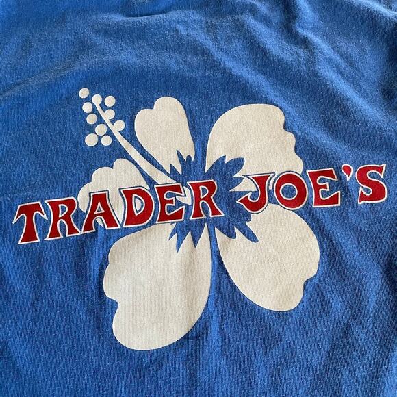 Trader Joes Shirt Mens Small Blue Long Sleeve Crew Neck Employee Workwear 10 - Picture 7 of 10